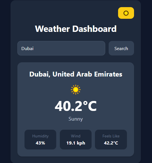Weather Dashboard